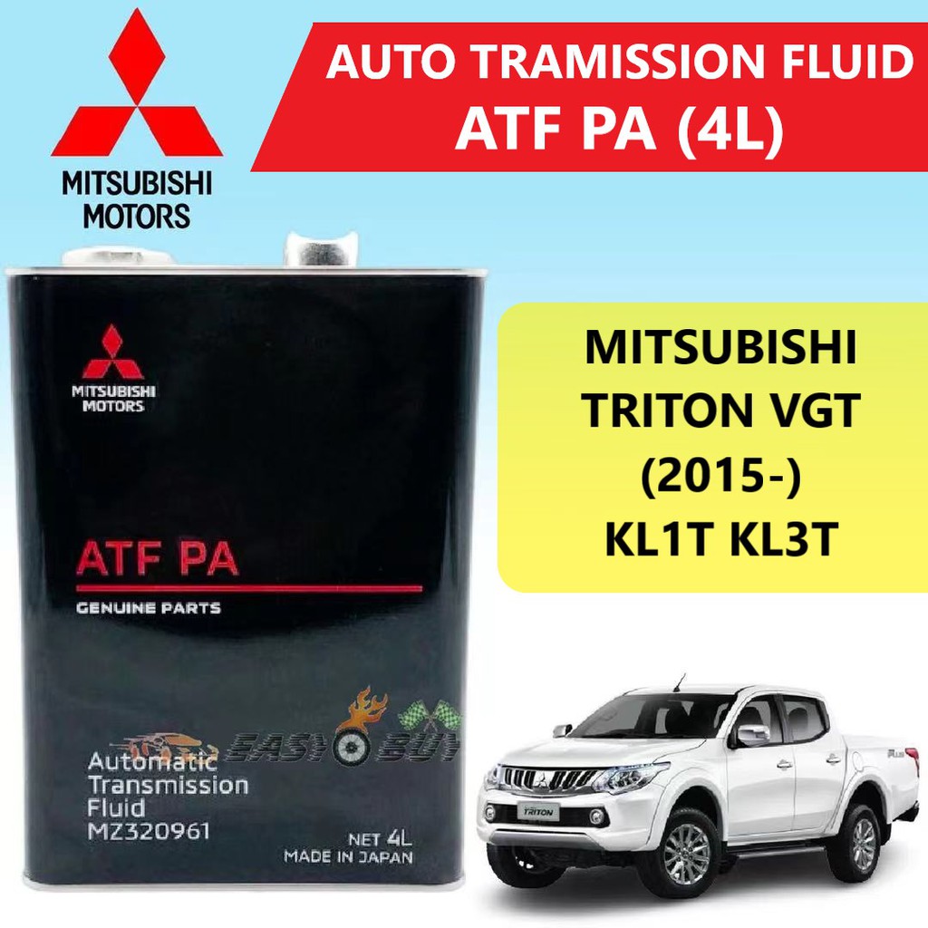Mitsubishi ATF PA 4L- Triton VGT 2.4 2015- KL1T KL3T - Automatic ...