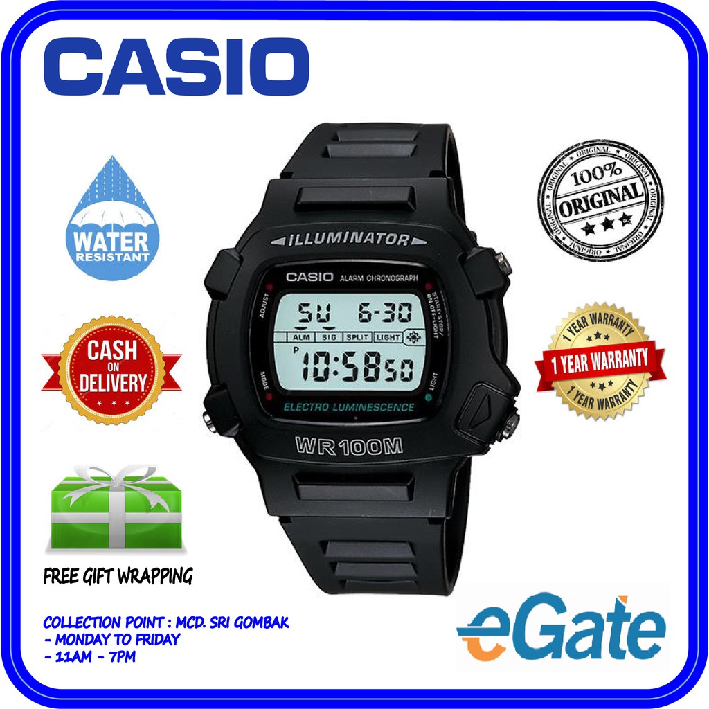 Casio el backlight shop watches