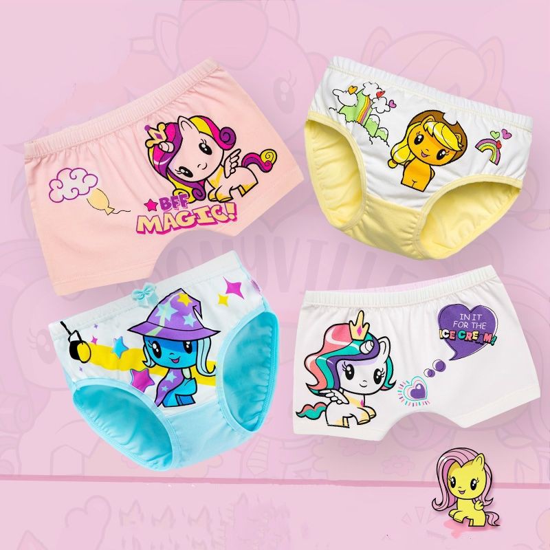 Pack of 4 Kids Little Girls My Little Pony Underwear Cotton Kids ...