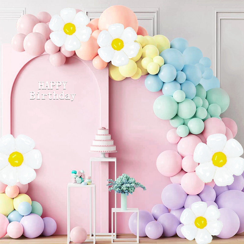 Huiran Daisy Balloon Arch Garland Kit Shopee Malaysia