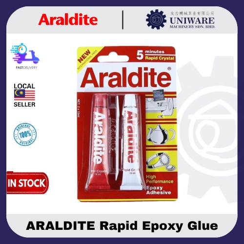 🔥100 ORIGINAL🔥 ARALDITE Rapid 5 Minutes Epoxy Adhesive Glue 2x15ml