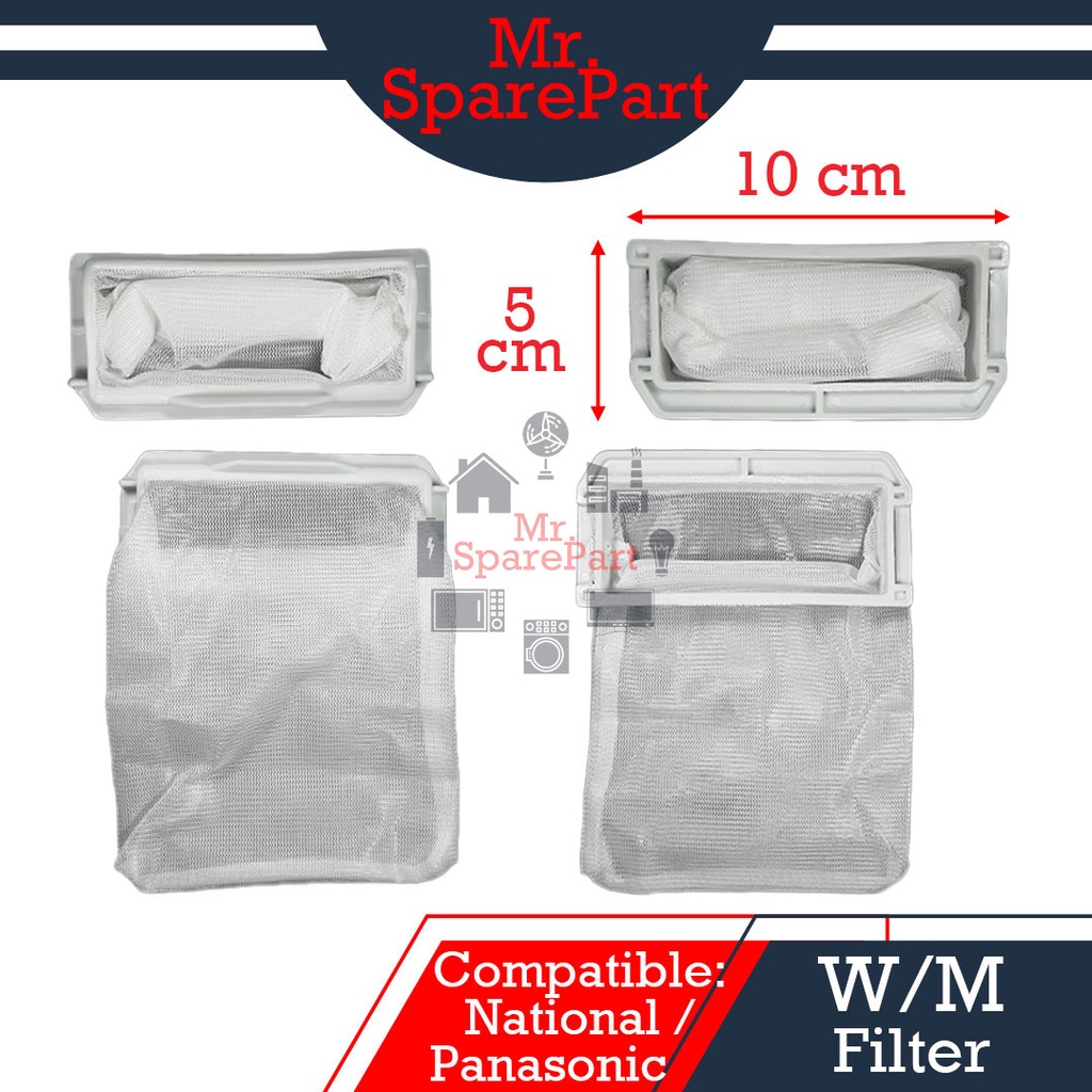 ( Compatible : NATIONAL / PANASONIC ) Washing Machine Dust Filter ( 10* ...