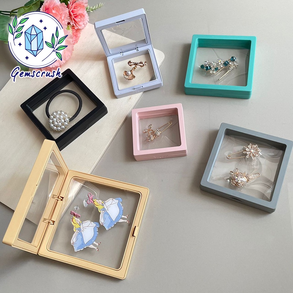 11cm 9cm 7cm Bracelet Jewellery Storage Box Clear ChristmasGift PE Film  Cincin Necklace Kotak Hantaran Nikah Fashion
