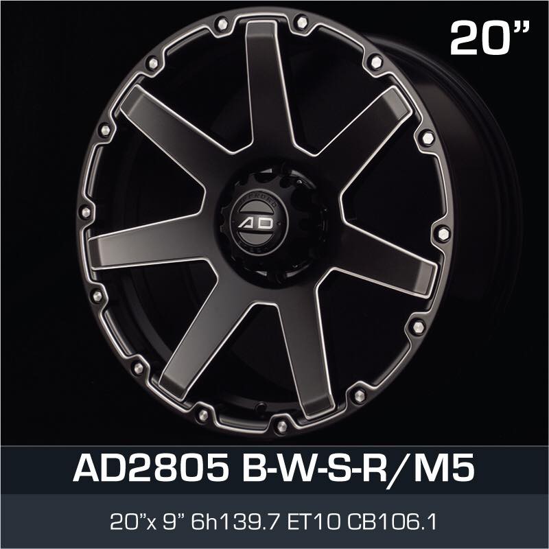 4X4 AD 20 inch 9JJ 6X139.7 ET10 ORI CAR SPORT RIMS WHEELS AD2805 ...