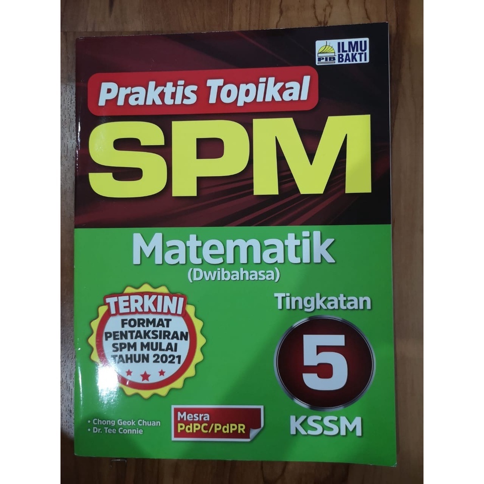 Spm mathematics form 5 kssm praktis topikal dwibahasa shopee malaysia