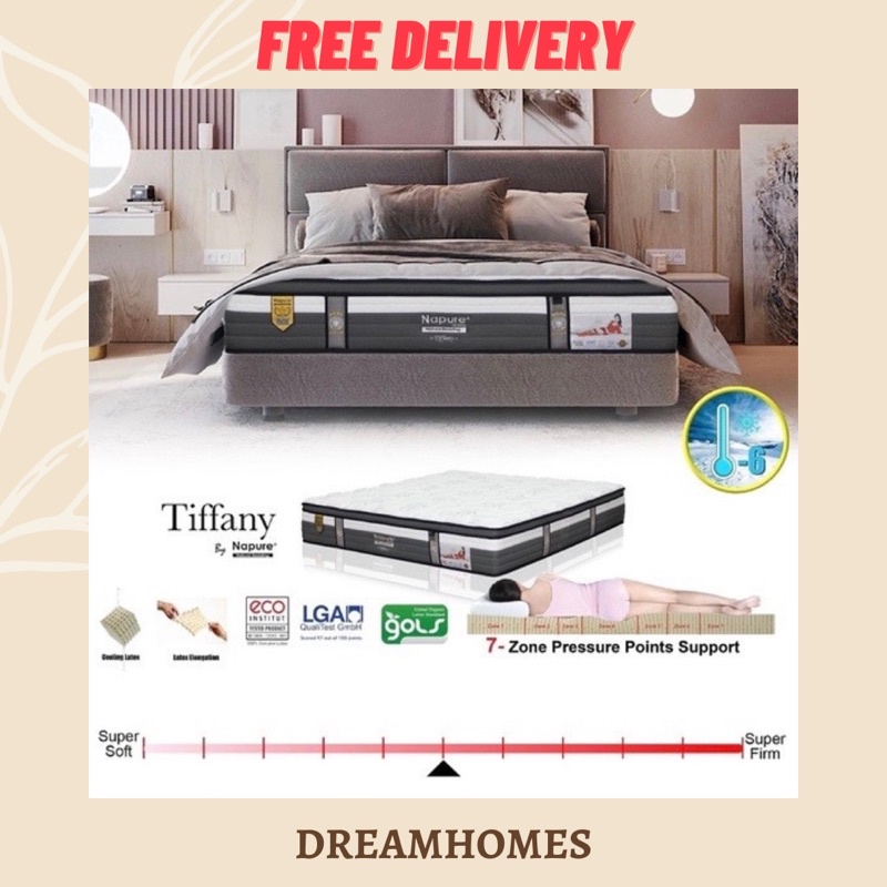 Napure Tiffany Natural Latex Mattress (FREE BED DIVAN & PILLOW ...