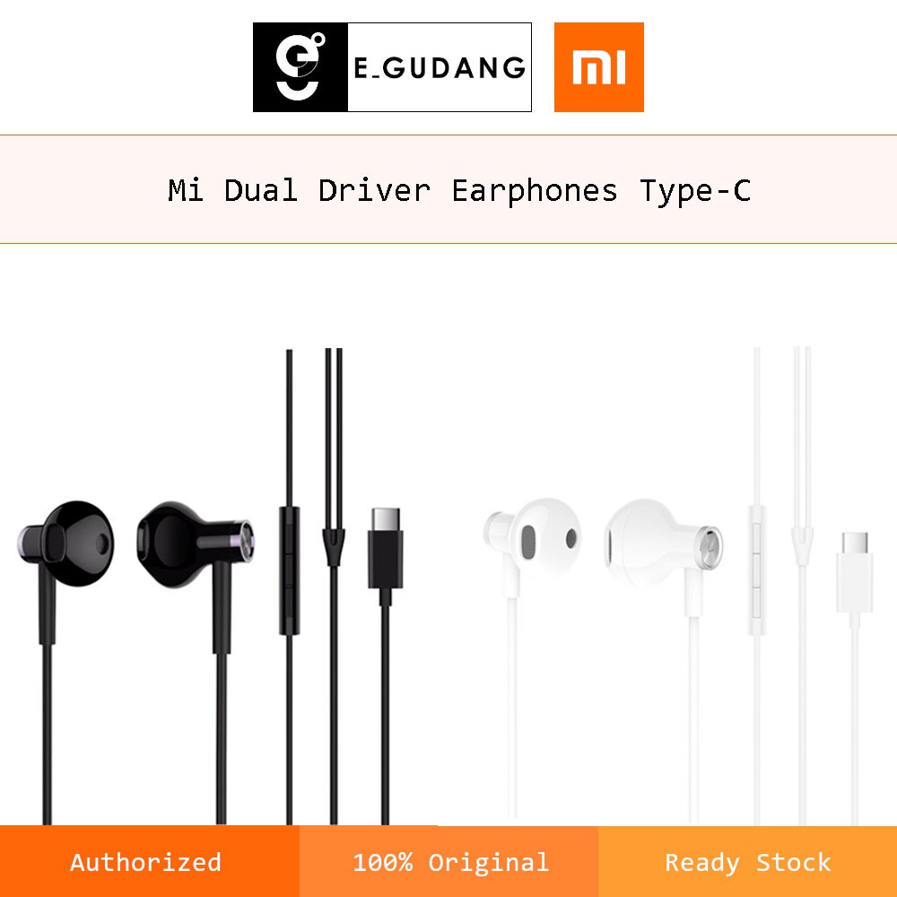Xiaomi Mi Dual Driver Earphones TypeC (Official Malaysia) Shopee