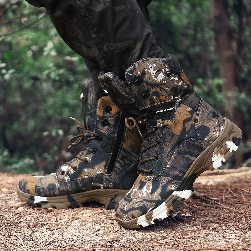 Shoe Men Boots Sneakers Hiking Military Tactical Outdoor Waterproof 