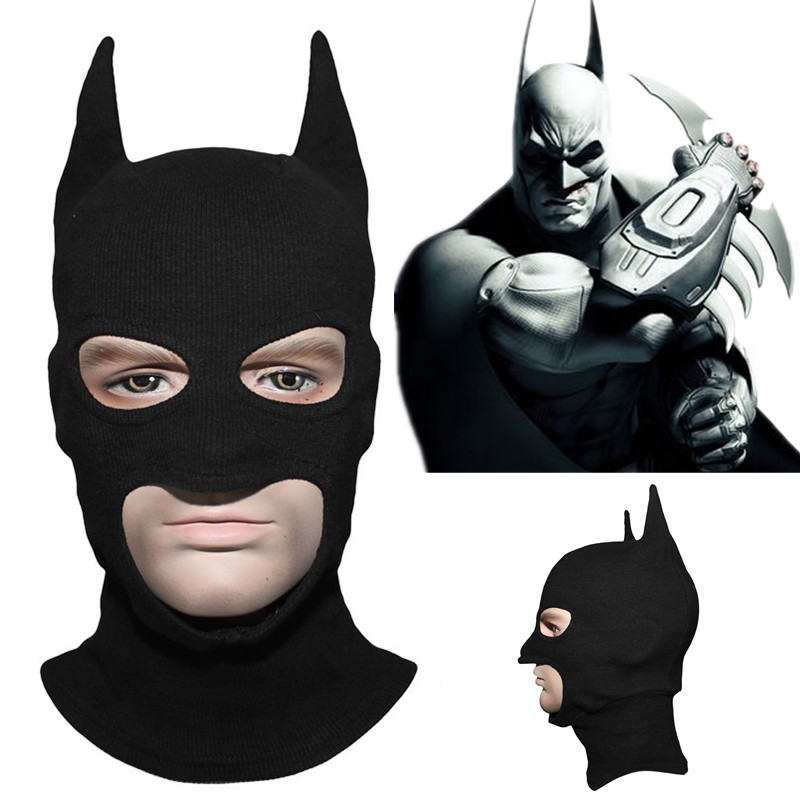 Batman Mask Bruce Wayne Mask Cosplay Face Costume DC Superhero Props  Balaclava Headgear