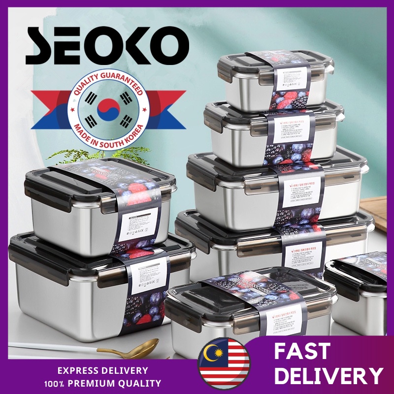 316 Stainless Steel Food Container Antibacterial Freshkeeping Box with