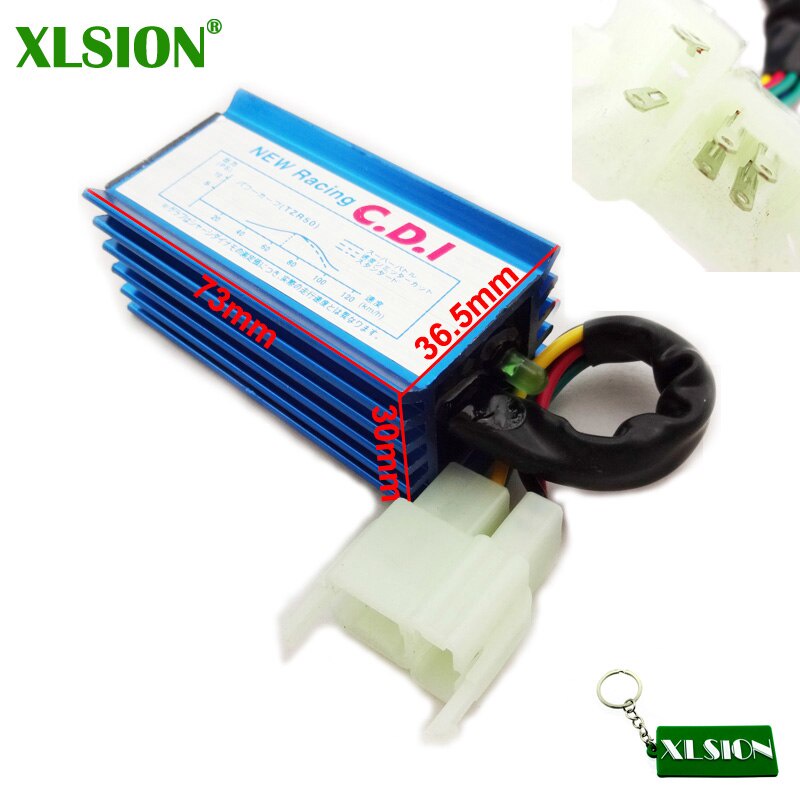 XLSION 6 Pin AC Racing CDI Aluminum Square Plug For 150cc 200cc 250cc ...