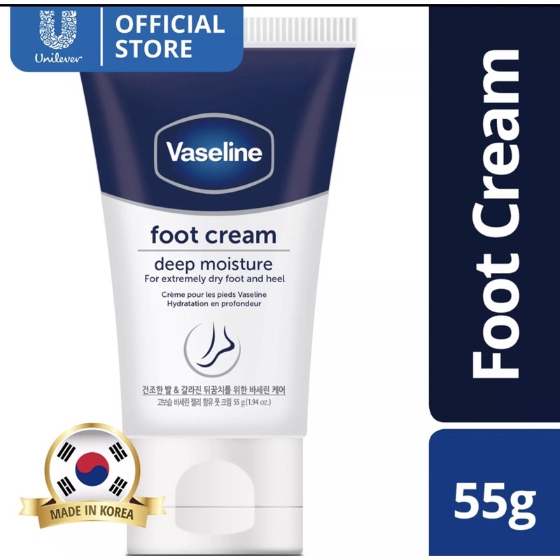 VASELINE FOOT CREAM DEEP MOISTURE 55G Shopee Malaysia