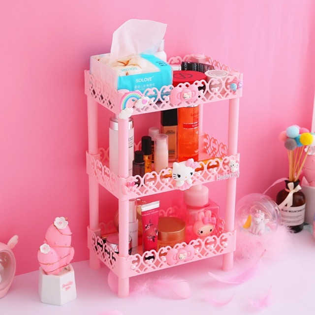 [Ready Stock] Hello Kitty 3 Layer Soft Small Rack | Shopee Malaysia
