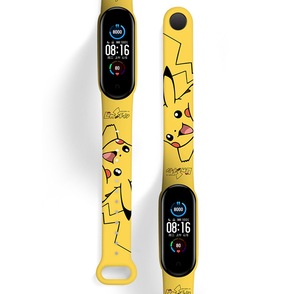 Xiaomi Smart Band (mi band) Strap, Pikachu Series, Pokemon  Collection, Replacement TPU Straps (Fashion Stylish)