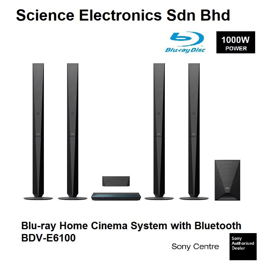 Sony BDV-E6100 5.1 1000W 3D WiFi Blu-Ray Home Theater
