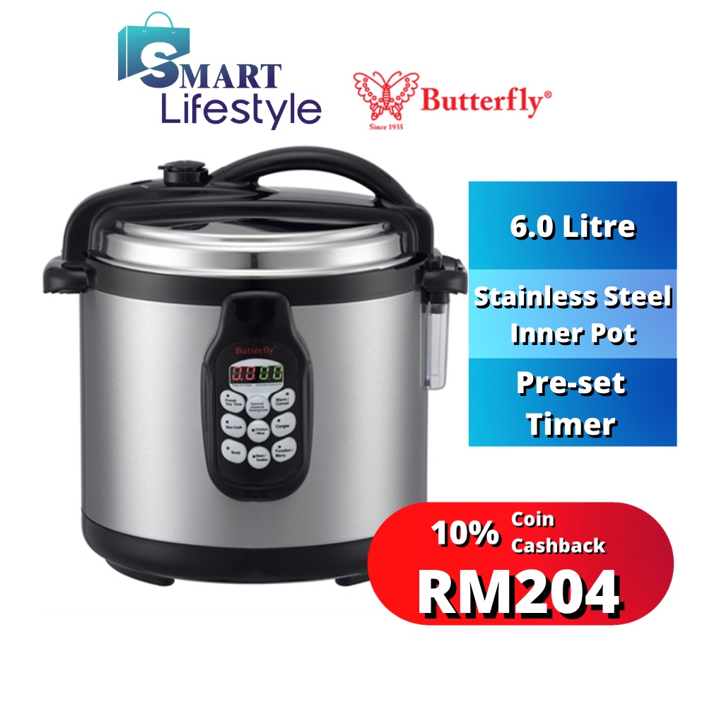 Butterfly Electric Pressure Cooker BPC 5069 BPC 5080 Shopee Malaysia