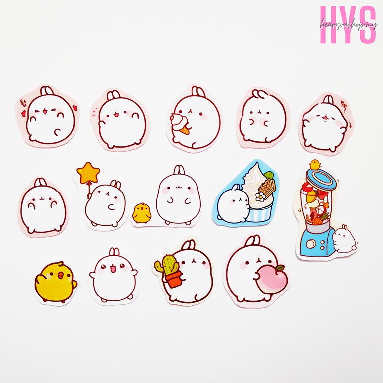 Best Molang Stickers Pack