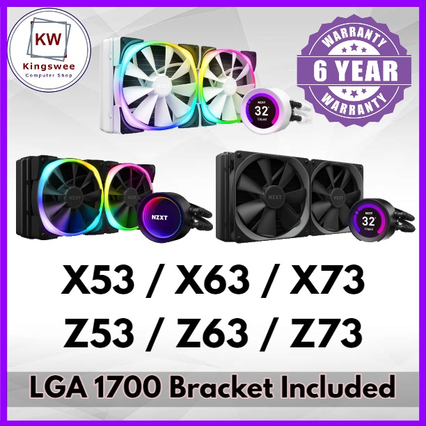 NZXT KRAKEN X53 / X63 / X73 / Z53 / Z63 / Z73 RGB AIO 240MM / 280MM ...