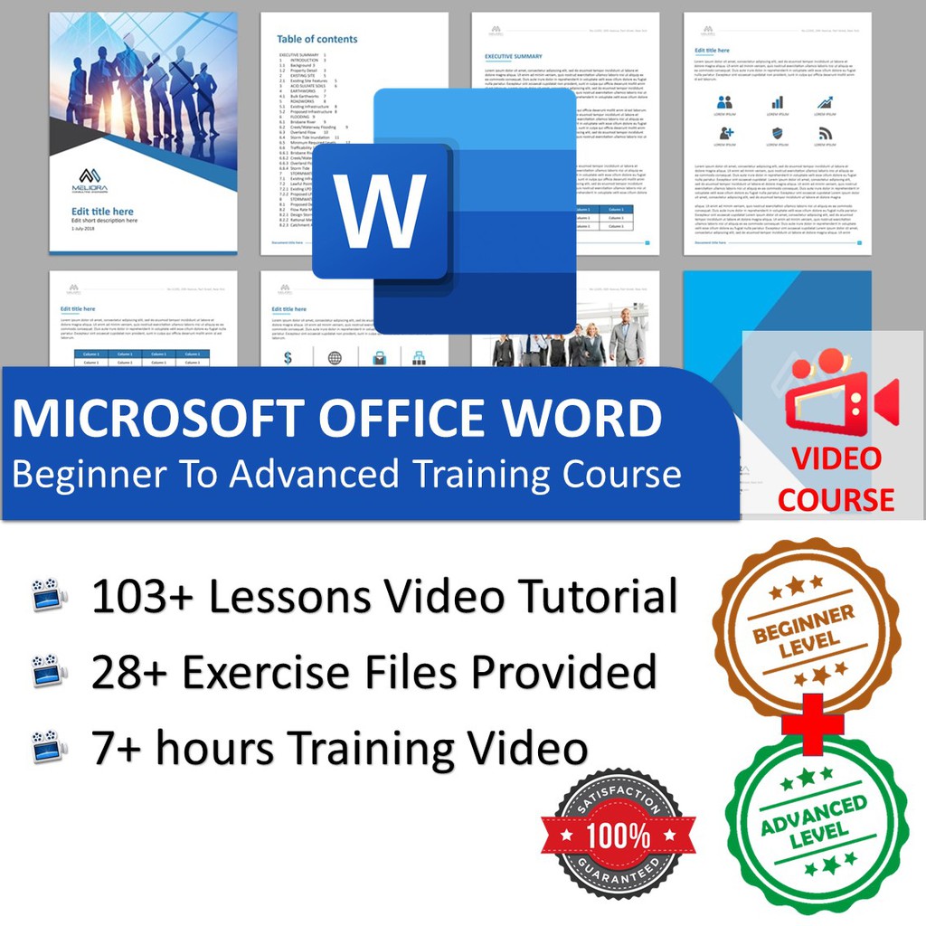 [Video Course] Microsoft Office Word Beginner To Advanced Training ...