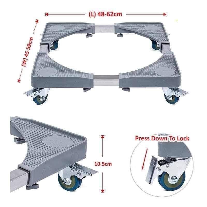 DA244 Adjustable Heavy Movable Base Wheel Washing Machine Fridge Base ...