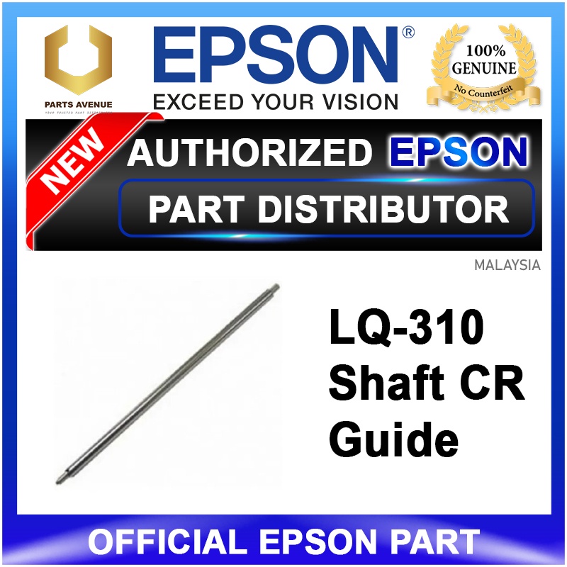 OFFICIAL EPSON LQ310 Shaft CR Guide LQ-310 Shaft Carriage (1616687 ...