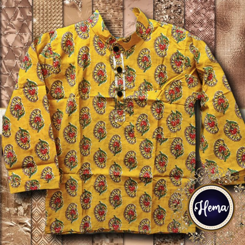 COMFORT KURTA BUDAK VINTAGE PREMIUM COTTON JIPPA HANDBLOCK PRINT FOR ...