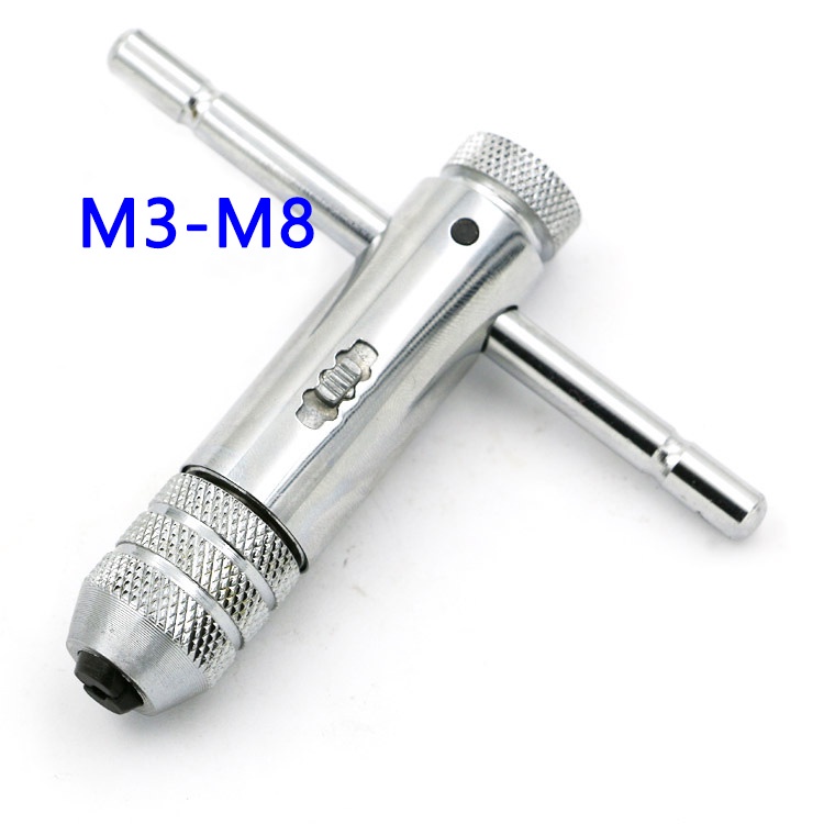 Reversible Screwdriver Tap Holder 6pcs Screw Tap Wrench Set TShaped M5