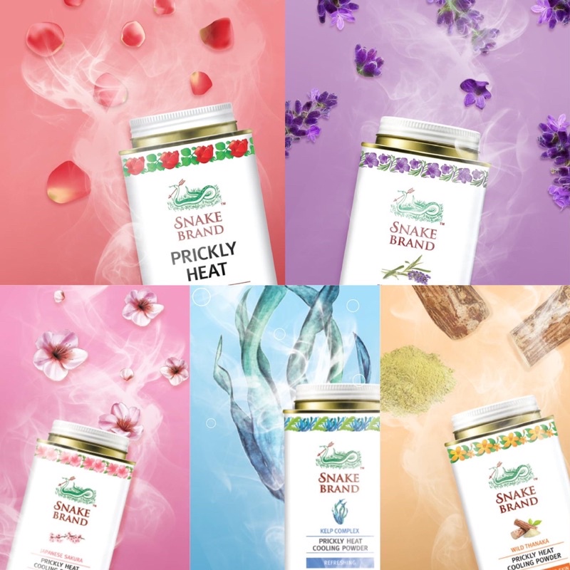 Snake Brand Prickly Heat Cooling Powder Classic l | Shopee Malaysia