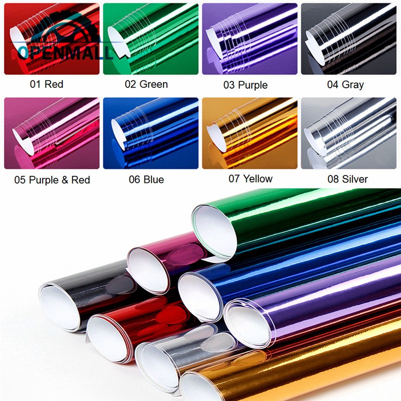 ECYC Ltd Chrome Mirror Vinyl Wrap For Cars, Vinyl Car Wrap Film Gloss Metallic Vinyl Wrap Self Adhesive Car Vinyl Wrap Air Release Automotive Vinyl