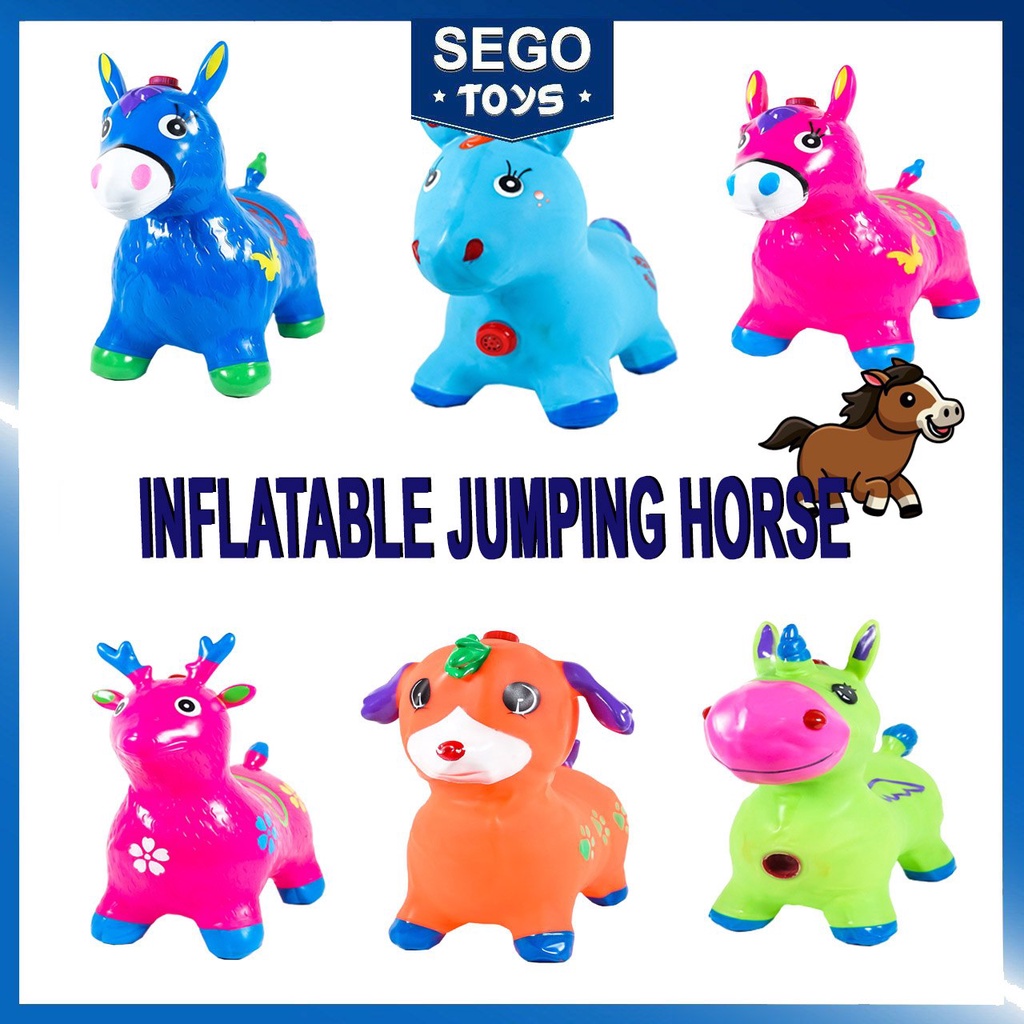 Big Large ASSORTED Inflatable Bounching Animal Horse/ Jumping horse ...