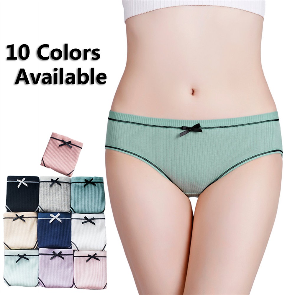 CAICJ98 Women Underwear 2023 Cotton Panties Gift for Womens Underpants Lace  Panties Underwear Panties Bikini Solid Womens Briefs Knickers Grey,L 