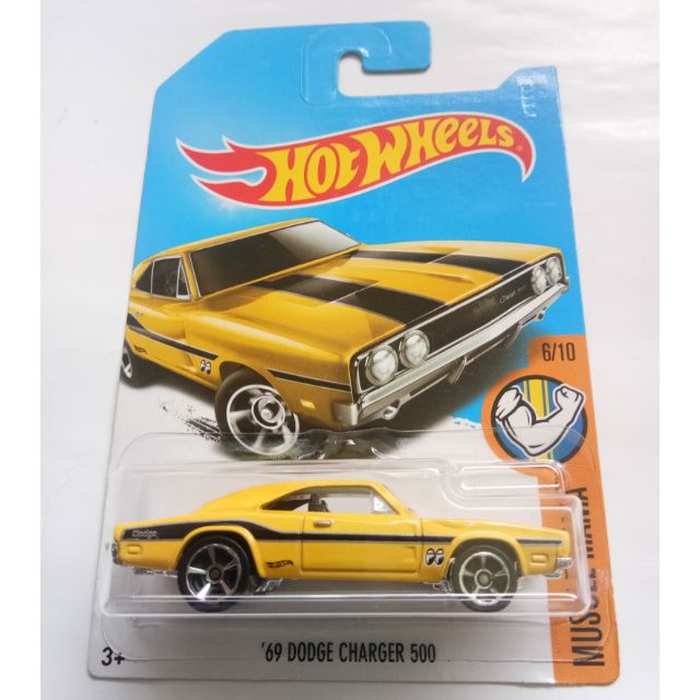 HOT WHEELS 2017 '69 DODGE CHARGER 500 YELLOW MOONEYES HW MUSCLE MANIA |  Shopee Malaysia