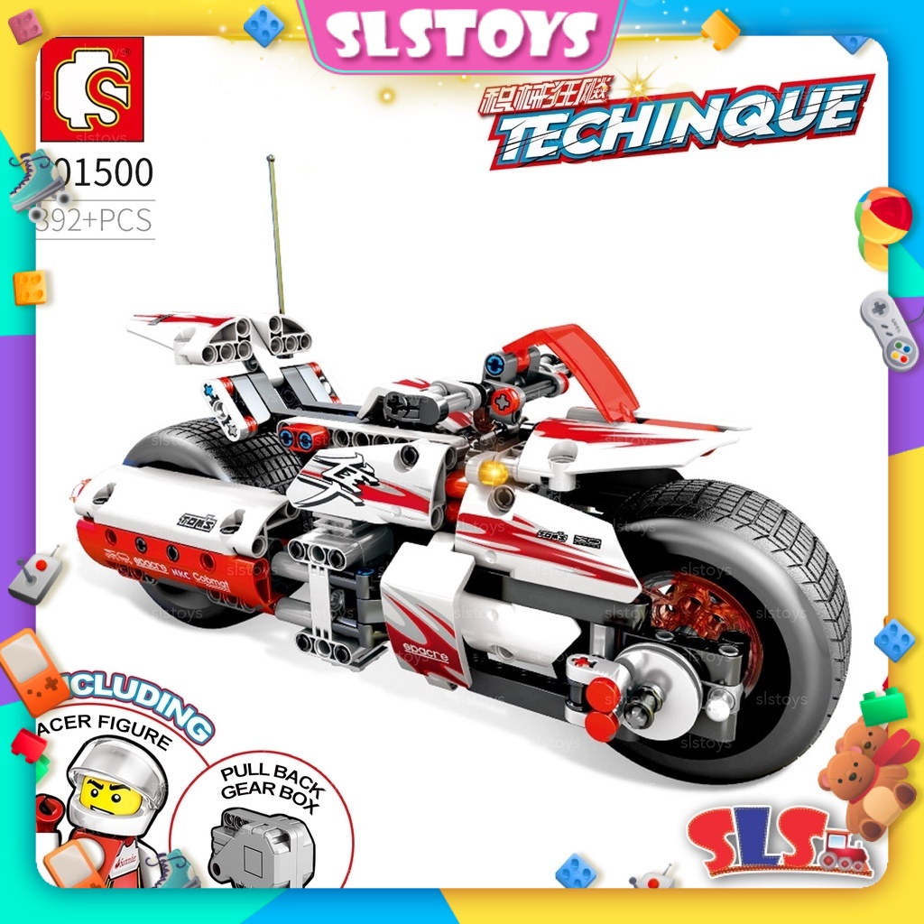 SLSTOYS Sembo Techinque No.701500 Racing Motor Bike 392+pcs | Shopee ...