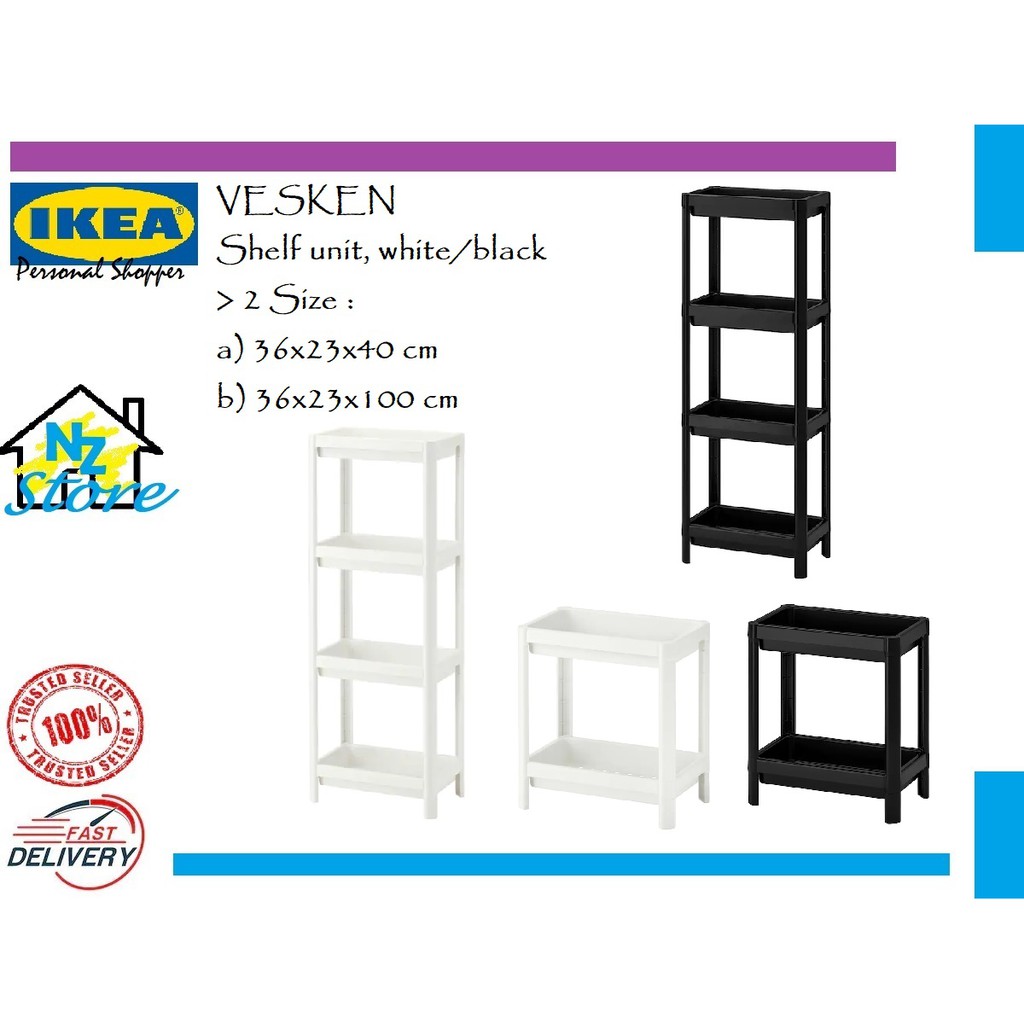 IKEA VESKEN Shelf unit/Bathroom Rack Shopee Malaysia
