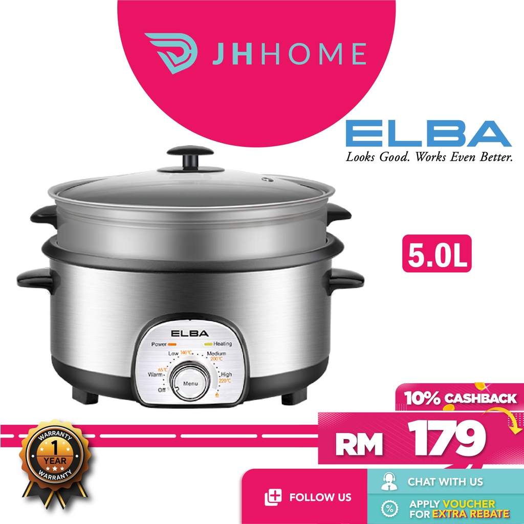 Elba Multi Cooker 5.0L EMC K5010 SS Faber 304 Stainless Steel