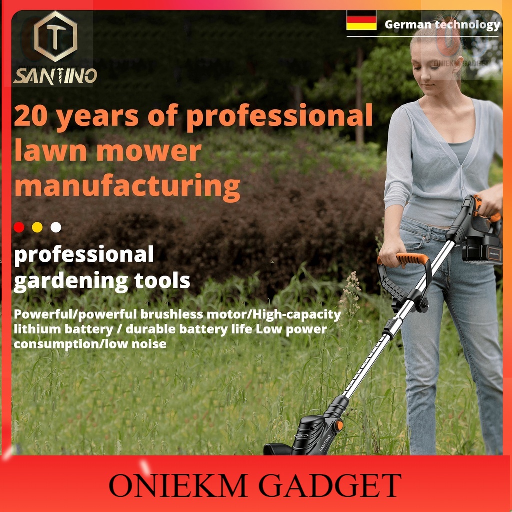 Mesin Rumput Grass Cutter Machine Grass Trimmer Lawn Mower Cordless ...