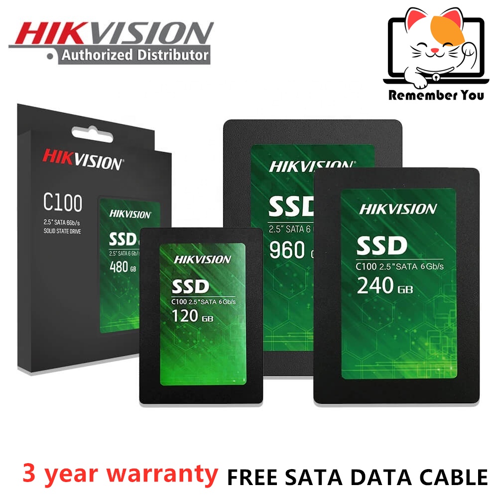 Hikvision C100 SSD 2.5" SATA III 6G (120GB/240GB) HS-SSD-C100 120G/HS ...