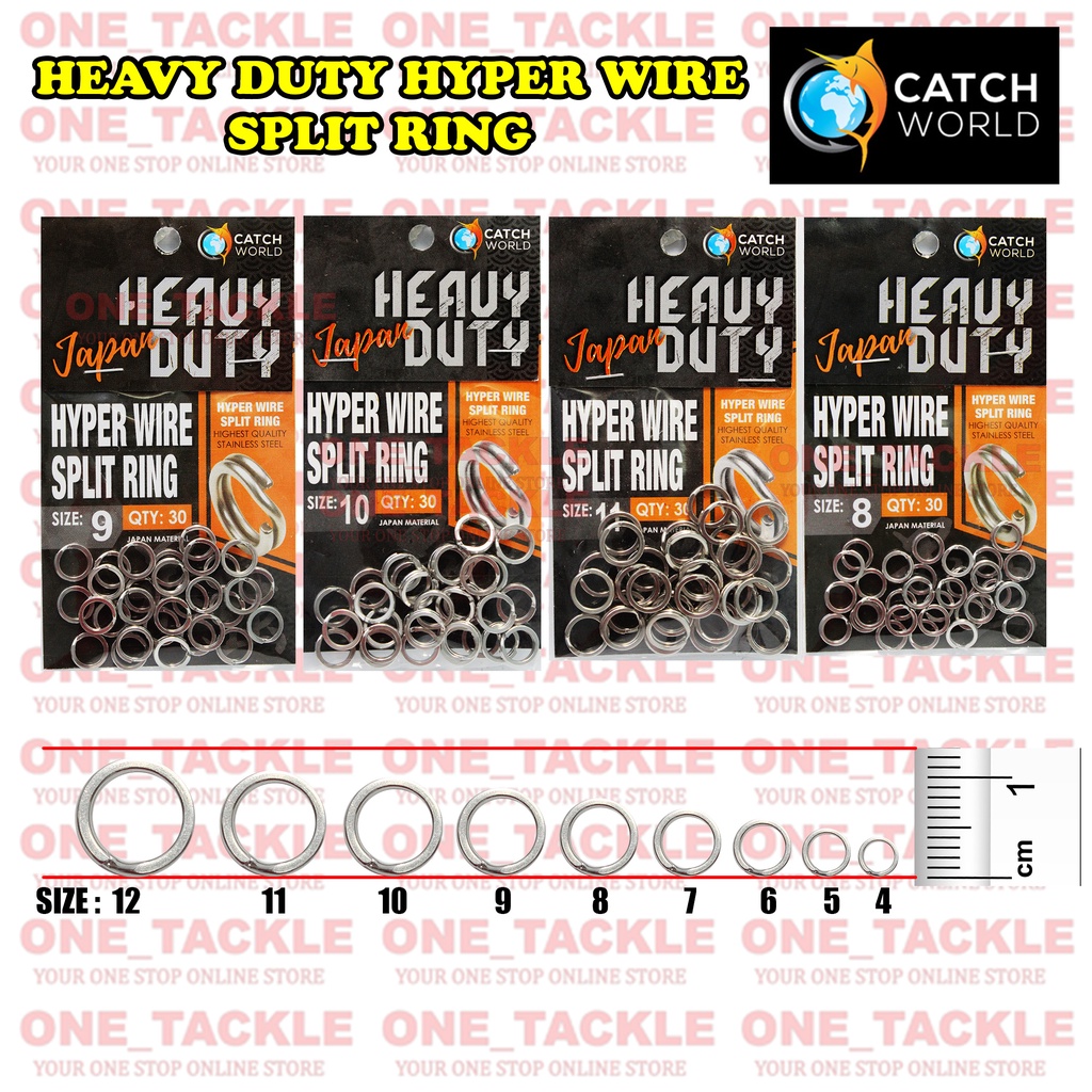 Catch world heavy duty split ring (30pcs) | Shopee Malaysia