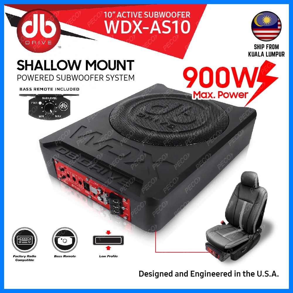 Db drive clearance underseat subwoofer