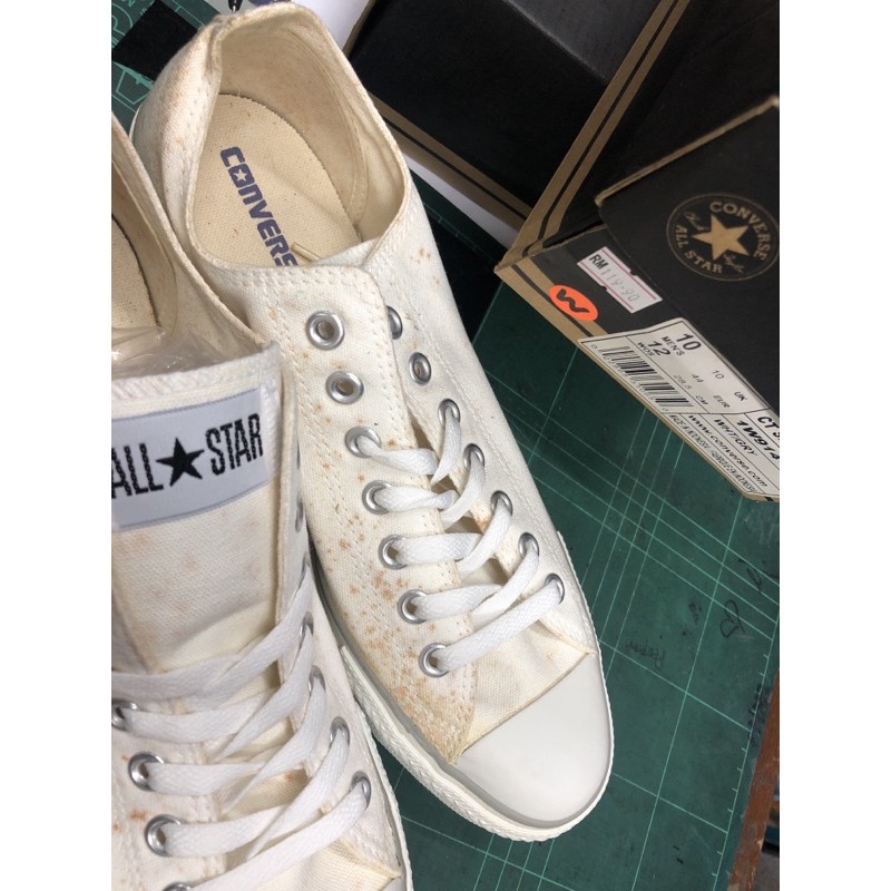 LOCAL CLEARANCE All Star Converse Chuck Taylor CT Specialty OX White Grey lined School Shoe Sneaker