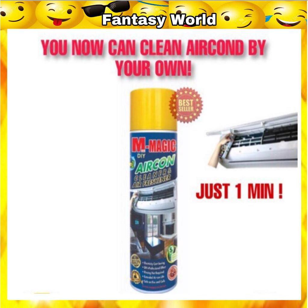 Air Conditioner AirCond Coil Cleaner & Air Freshener -500ml (M-MAGIC ...