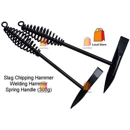 [ 1 UNIT ] Slag Chipping Hammer / Welding Hammer with Spring Handle (300g) Shopee Malaysia