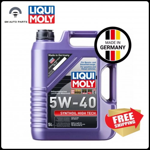 Liqui Moly SYNTHOIL HIGH TECH 5W40 Fully Synthetic Engine Oil (5L ...