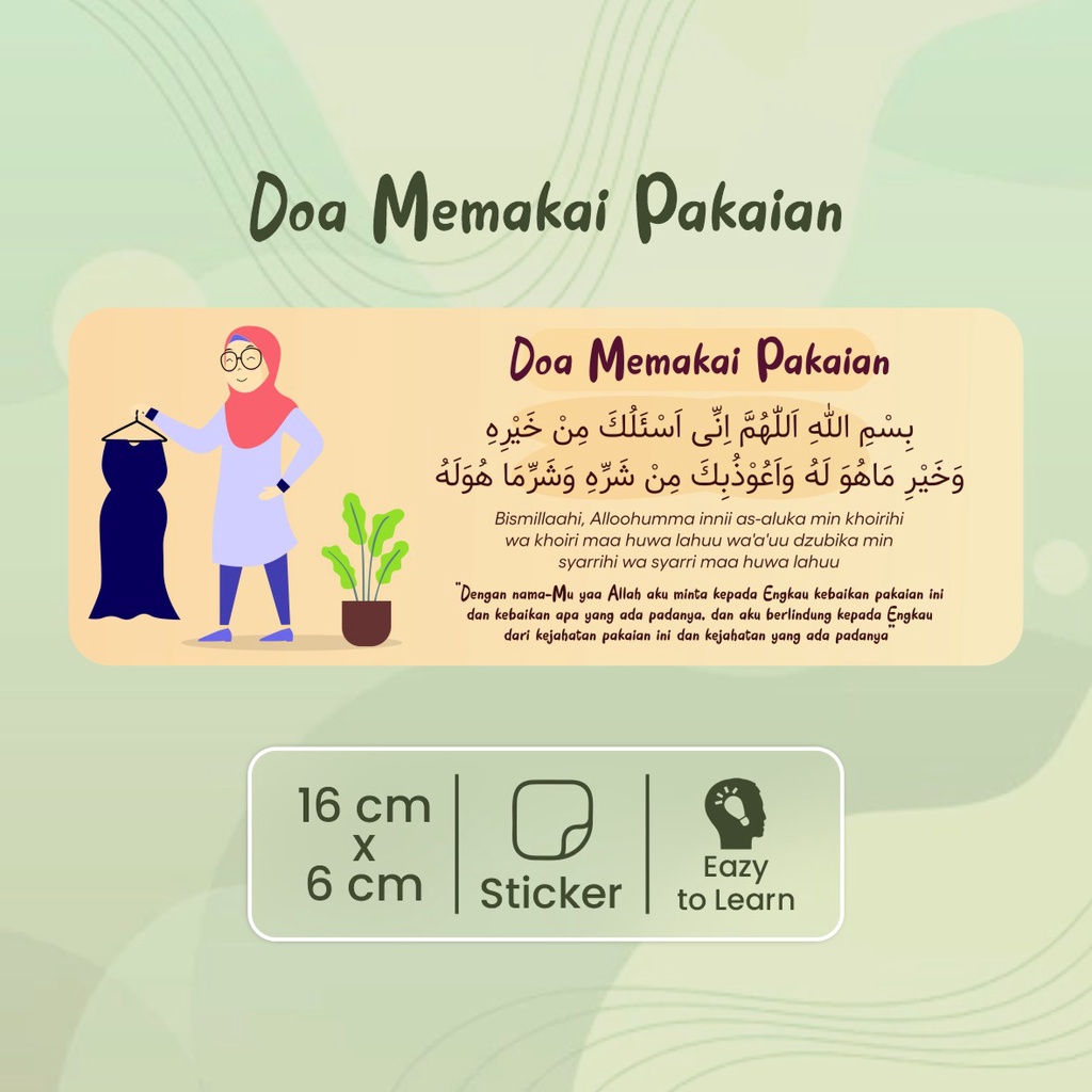 60 Pilihan Doa Harian Sticker Colourful Bookmarks With Free Gift ...