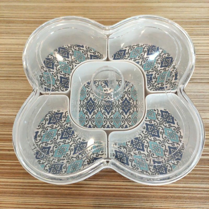 Bekas Hidang Serbaguna/bekas kek corak batik biru | Shopee Malaysia