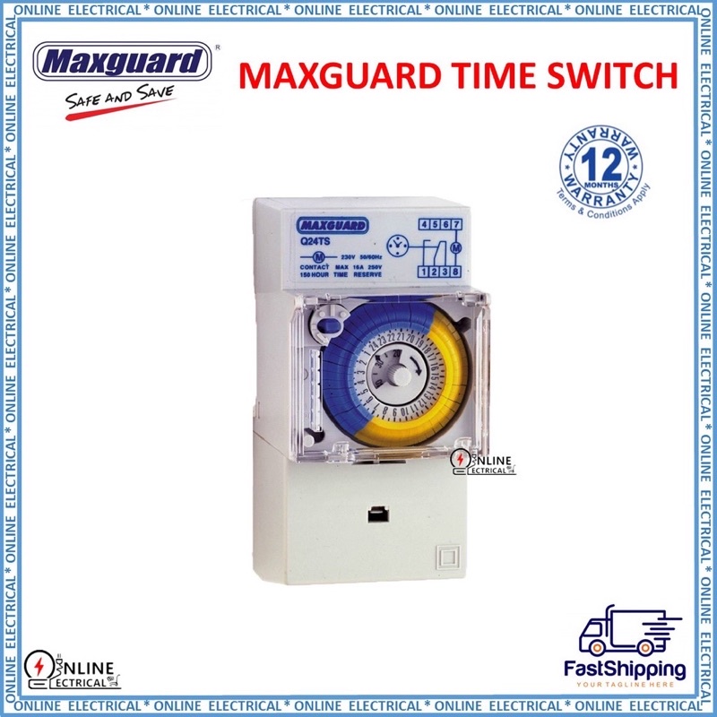 MAXGUARD / EPS 24HR Analogue Time Switch | Shopee Malaysia