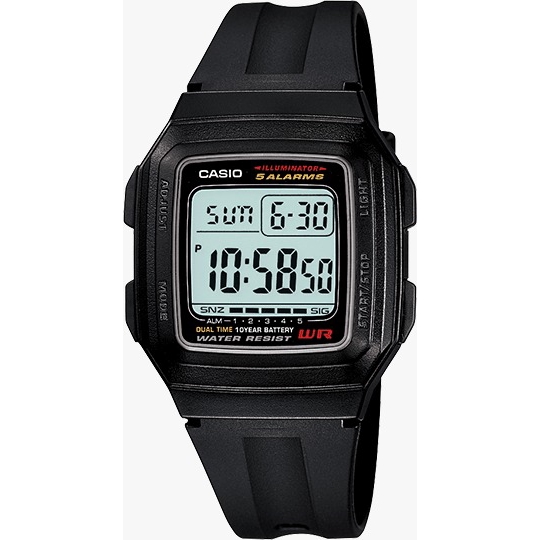 Casio F 200W F 201WA Digital YOUTH Classic Resin Band Casual Watch Shopee Malaysia