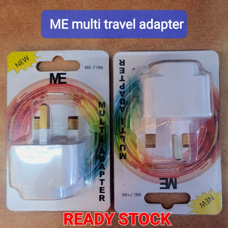 ME7186 3 Pin Socket travel Adapter Multi Plug Adapter Travel Adapter