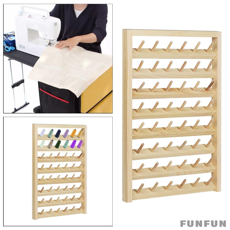 Multi-Spool Sewing Thread Rack, Wall-Mounted Sewing Thead Holder ...