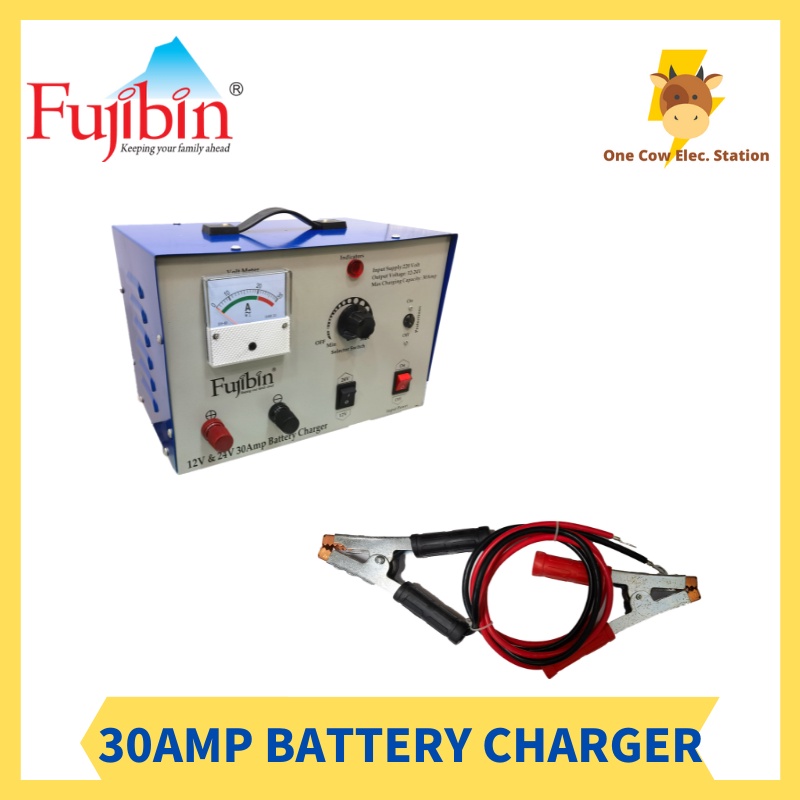 Fujibin 12V/24V 30AMP Battery Charger Shopee Malaysia